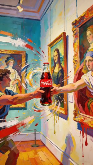 Masterpiece: living paintings, brushstrokes in motion