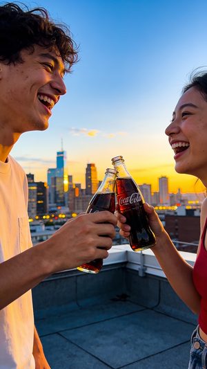 Real Magic Moments: candid phone-shot moments of sharing a Coke